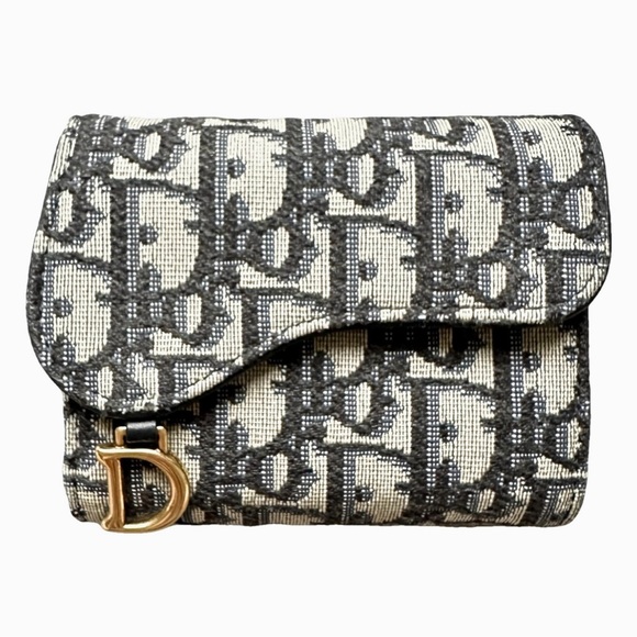 Dior Handbags - Dior Saddle Lotus Tri-Fold Wallet